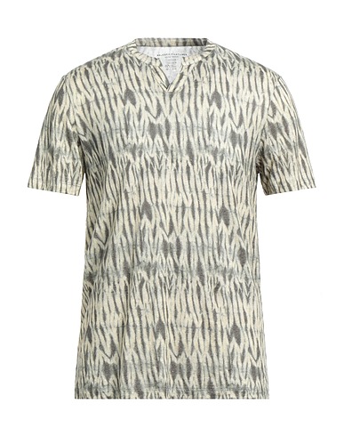 MAJESTIC FILATURES T-shirt Beige 94% Linen, 6% Elastane