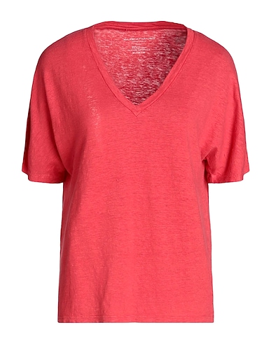 MAJESTIC FILATURES T-shirt Corallo 94% Lino, 6% Elastan