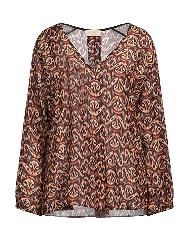 MOMONÍ Silk top Dark brown 100% Silk
