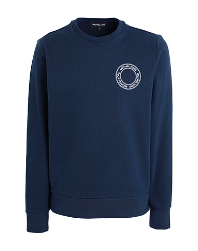 MICHAEL KORS MENS Sweatshirt Midnight blue 80% Cotton, 20% Elastomultiester
