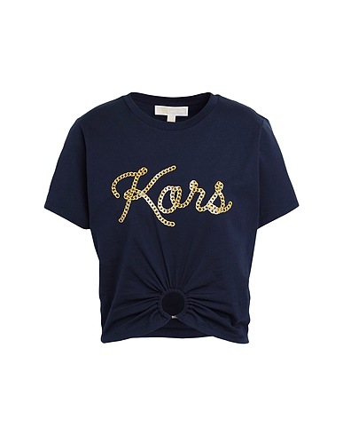 MICHAEL MICHAEL KORS Crop top Blu notte 100% Cotone organico
