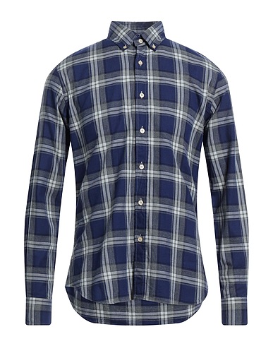 XACUS Checked shirt Blue 100% Cotton