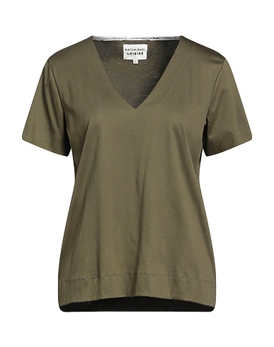 ALESSIA SANTI T-shirt Verde militare 100% Cotone