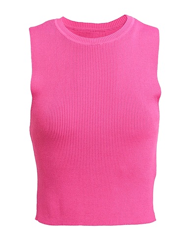 Only Woman Top Fuchsia Size M Viscose, Nylon