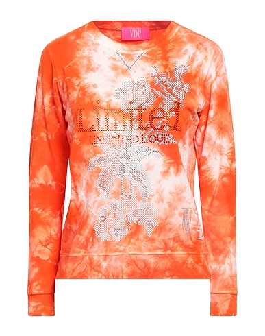 VDP VIA DELLE PERLE Sweatshirt CLUB Orange 96% Viscose, 4% Elastane