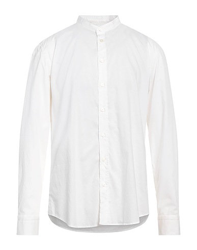 BASTONCINO Solid colour shirt White 100% Cotton