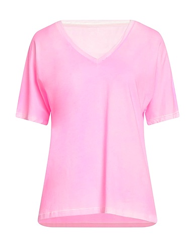 MAJESTIC FILATURES Basic T-shirt Pink 94% Cotton, 6% Elastane