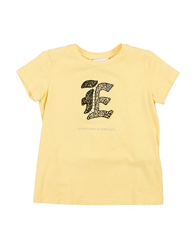ERMANNO SCERVINO JUNIOR T-shirt Giallo 94% Cotone, 6% Elastan, Poliestere