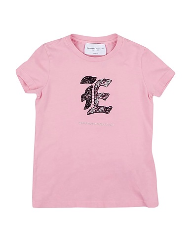 ERMANNO SCERVINO JUNIOR T-shirt Pink 94% Cotton, 6% Elastane, Polyester