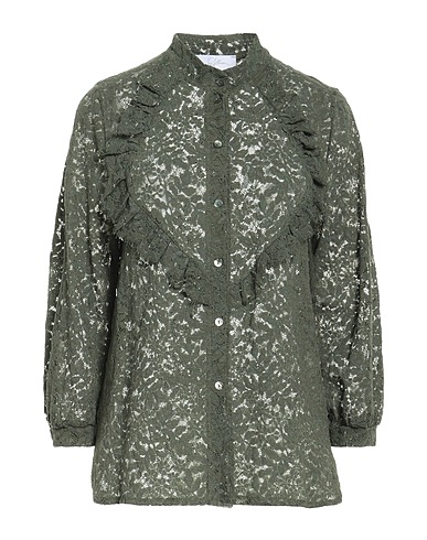 SOALLURE Lace shirts & blouses Military green 100% Polyamide