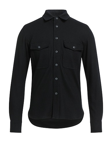 RAG & BONE Solid color shirt Black 100% Wool