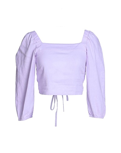 ONLY Top Lilla 55% Lino, 45% Viscosa
