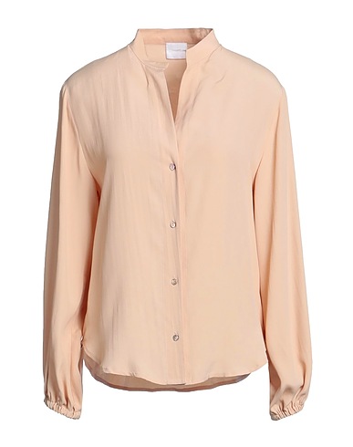 MERCI ITALIA Chemises et chemisiers de couleur unie Rose poudré 88% Acétate, 12% Viscose