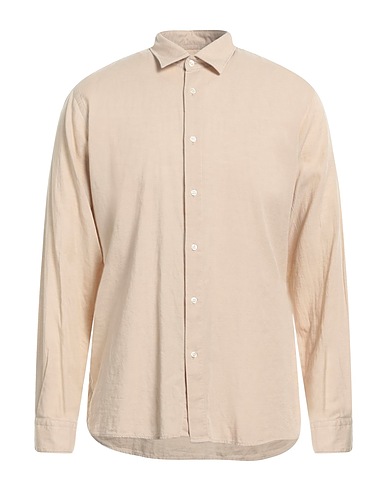 LIU •JO MAN Shirts Beige 57% Lyocell, 22% Linen, 21% Cotton
