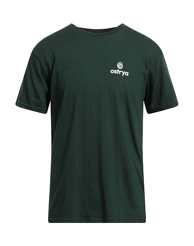 OSTRYA T-shirt Verde scuro 50% Cotone, 50% Poliestere