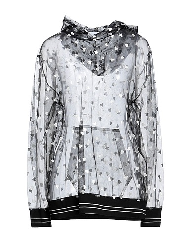 MSGM Hooded track jacket  Black 100% Polyamide
