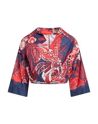TRUE ROYAL Top Blu navy 100% Cotone