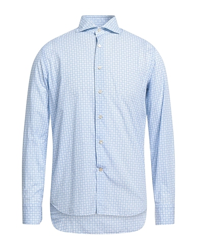 ALESSANDRO GHERARDI Shirts Sky blue 100% Cotton