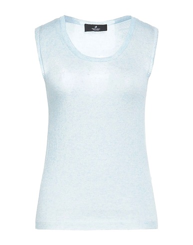 COMPAGNIA ITALIANA Top Sky blue 90% Viscose, 10% Cashmere