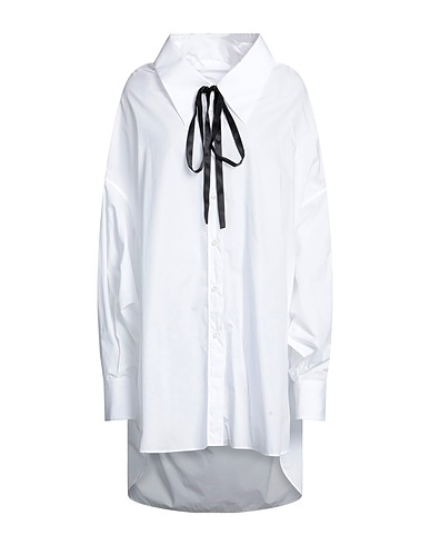 DOLCE&GABBANA Shirts White 95% Cotton, 5% Silk