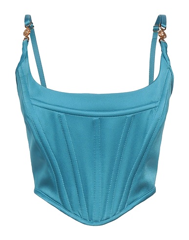 VERSACE Top Azzurro 74% Acetato, 26% Viscosa