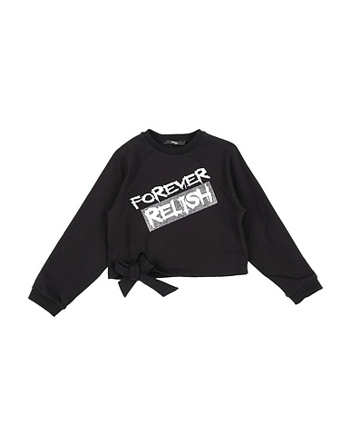 RELISH Sweat-shirt Noir 60% Polyester, 35% Coton, 5% Élasthanne