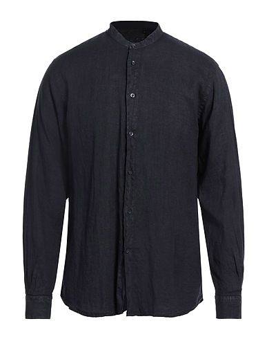 LIU •JO MAN Linen shirt Midnight blue 100% Linen