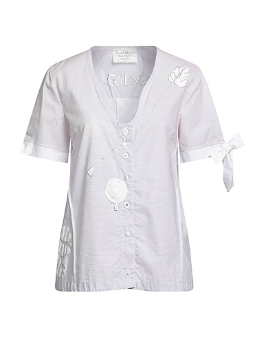 ELISA CAVALETTI by DANIELA DALLAVALLE Checked shirt White 100% Cotton