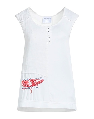 ELISA CAVALETTI by DANIELA DALLAVALLE Top White 96% Viscose, 4% Elastane