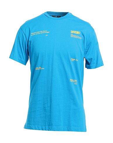 LIU •JO MAN T-shirt Azure 100% Cotton, Elastane