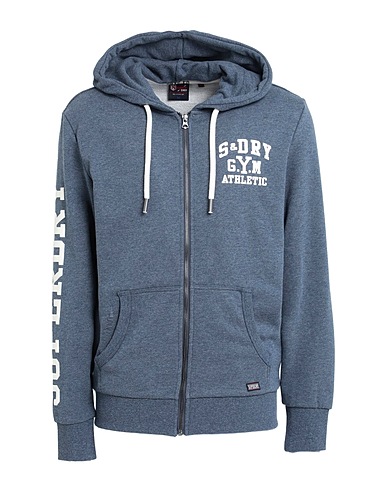 SUPERDRY Hoodie Taubenblau 60% Baumwolle, 40% Polyester