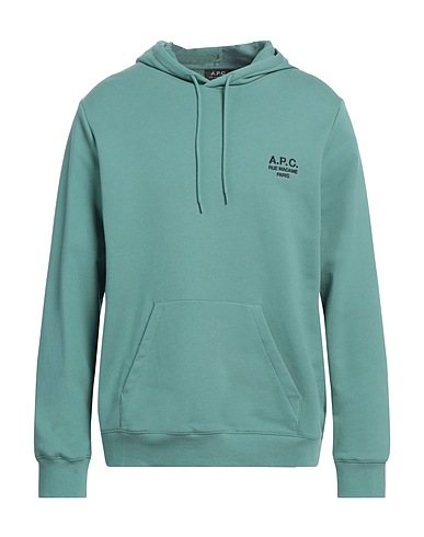 A.P.C. Sweatshirt Sage green 100% Cotton, Elastane