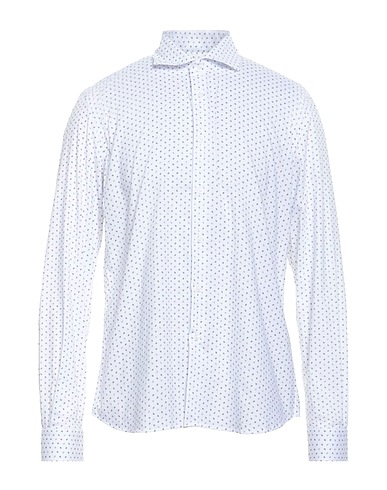 STILOSOPHY Patterned shirt White 70% Cotton, 27% PES, 3% Other Fibres