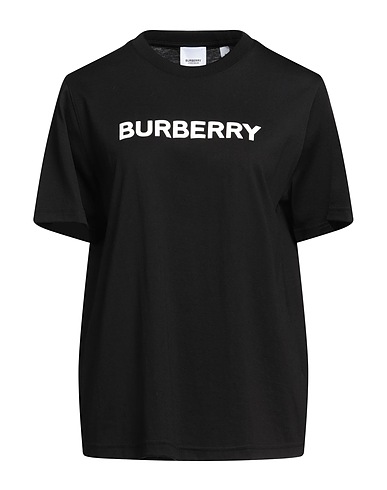 BURBERRY T-shirt Black 100% Cotton, Elastane