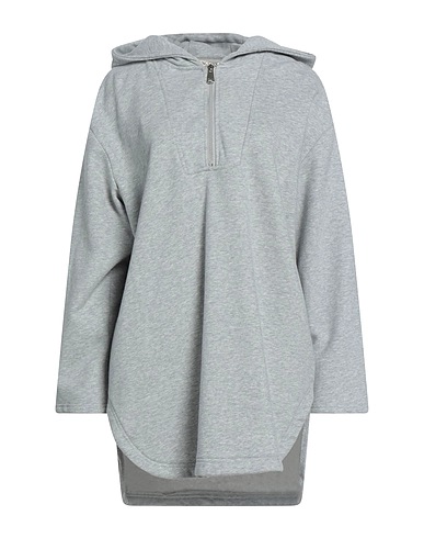 KENGSTAR Hooded track jacket  Light grey 95% Cotton, 5% Elastane