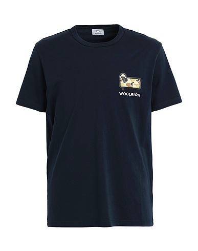 WOOLRICH T-shirt CAMO SHEEP TEE 
 Navy 100% Organic cotton