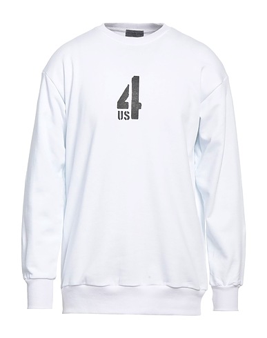 PACIOTTI 4US Sweatshirt Weiß 100% Baumwolle