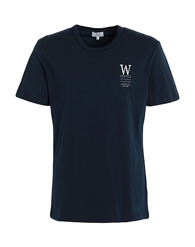 WOOLRICH T-shirt LAKESIDE TEE 
 Navy blue 100% Cotton