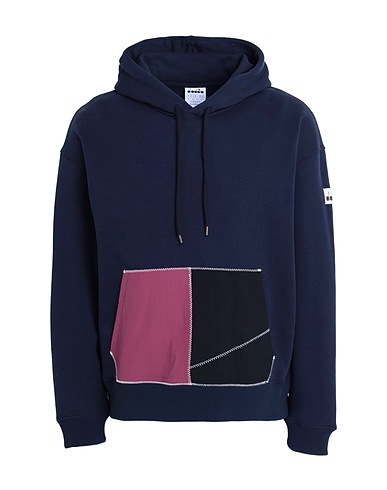 DIADORA Hooded sweatshirt HOODIE 2030
 Navy 100% Recycled cotton