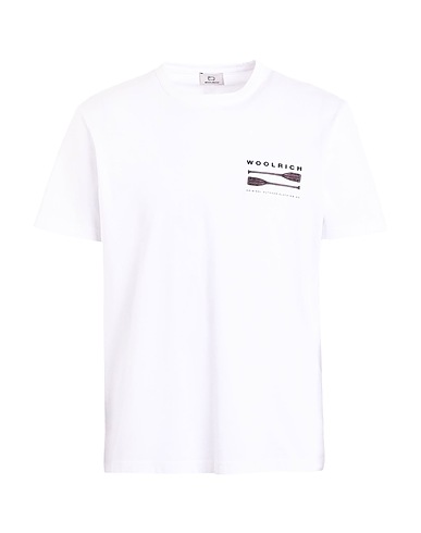 WOOLRICH T-shirt LAKESIDE TEE 
 White 100% Cotton