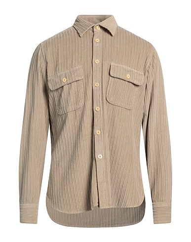 TINTORIA MATTEI 954 Solid colour shirt Beige 100% Cotton