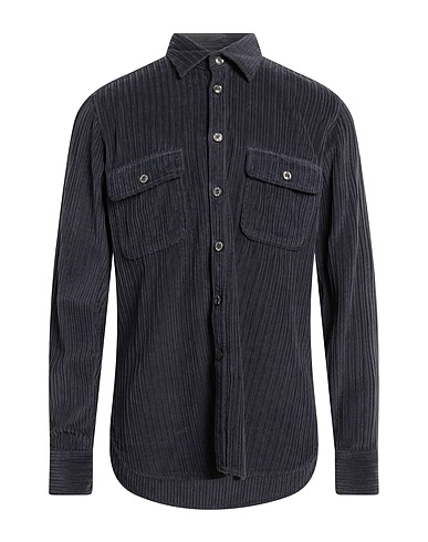 TINTORIA MATTEI 954 Solid colour shirt Midnight blue 100% Cotton