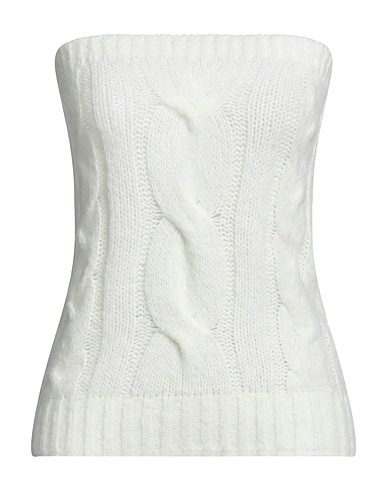 SPORTMAX Top Off white 54% Polyamide, 28% Alpaca wool, 18% Polyester
