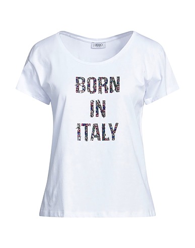 LIU •JO T-shirt BIANCO 95% Cotton, 5% Elastane