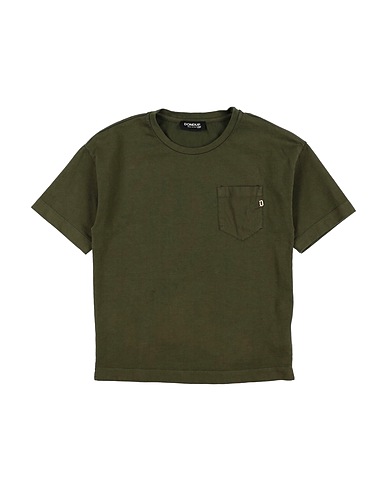 DONDUP T-shirt Military green 100% Cotton, Elastane