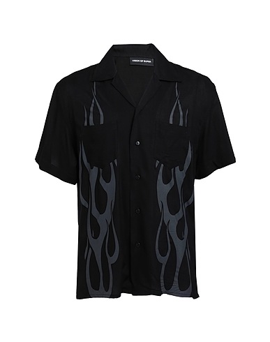 VISION OF SUPER Shirts Black 100% Viscose
