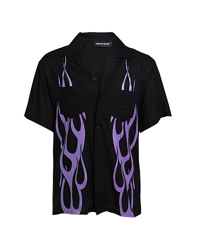 VISION OF SUPER Shirts n Black 100% Viscose
