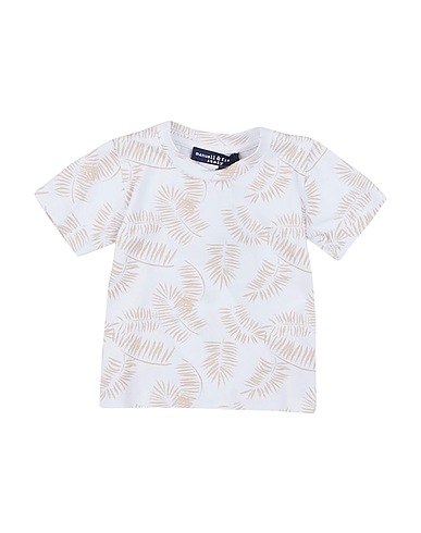 MANUELL & FRANK T-shirt White 90% Cotton, 10% Elastane