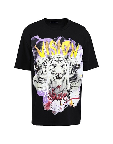 VISION OF SUPER T-shirt Black 100% Cotton