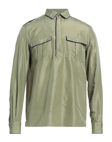 VALENTINO GARAVANI Patterned shirt Sage green 100% Silk